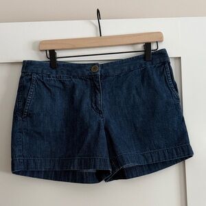 LOFT Dark Wash Blue Jean Shorts